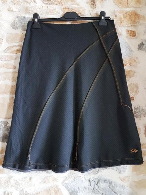 COP COPINE - Jolie jupe impression léger quadrillage - T.40, Kleding | Dames, Rokken, Gedragen, Maat 38/40 (M), Grijs, Ophalen of Verzenden