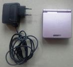 Gameboy Advance SP Rose AGS-001 + originele oplader, Consoles de jeu & Jeux vidéo, Consoles de jeu | Nintendo Game Boy, Enlèvement ou Envoi