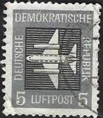 1 Postzegel DDR (Oost-Duitsland) 1957 Vliegtuig (DDR 131), Enlèvement ou Envoi, RDA, Affranchi
