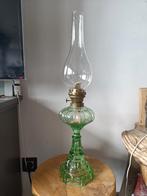 Antieken glazen olielamp compleet, Antiek en Kunst, Ophalen
