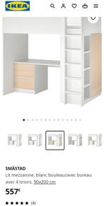Lit mezzanine avec bureau, Maison & Meubles, Chambre à coucher | Lits superposés & Lits mezzanines, 90 cm, 160 à 180 cm, Enlèvement