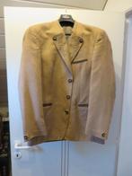 Veste de costume tyrolienne en cuir sauvage taille 48 marron, Andere, Enlèvement ou Envoi, Comme neuf, Taille 48/50 (M)