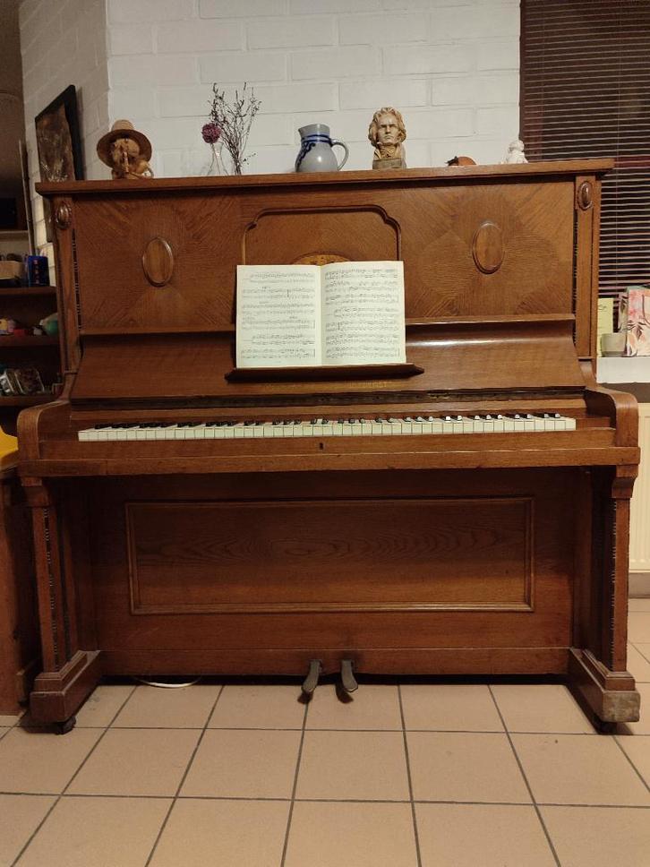 Houten piano (begin 20e eeuw), Maison & Meubles, Maison & Meubles | Autre, Utilisé, Enlèvement