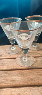 3 cocktail glazen Martini, Verzamelen, Ophalen of Verzenden