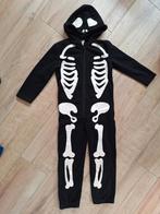 Onesie skelet carnaval maat 110-116, Ophalen, Gebruikt