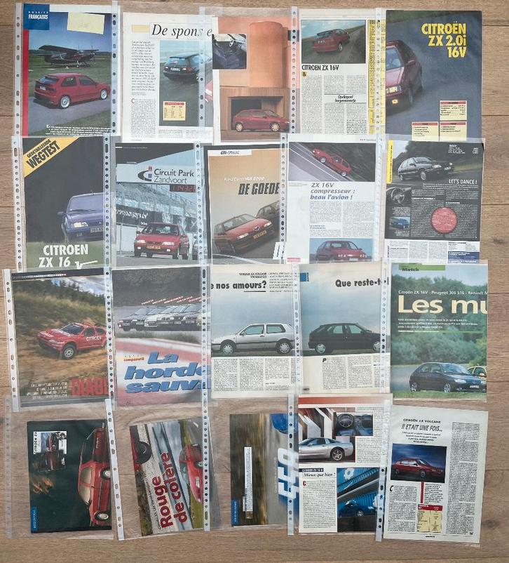 CITROËN ZX 16V - ARTICLES, Livres, Autos | Brochures & Magazines, Enlèvement ou Envoi