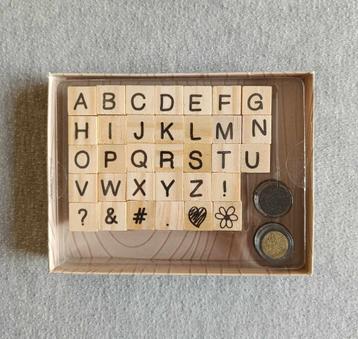 Stempels - Alfabet - ABC - Inkt - Action - Knutselen - €2,50 beschikbaar voor biedingen
