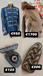 verschillende uniforms, kepies en items wo1 en wo2, Verzamelen, Ophalen of Verzenden