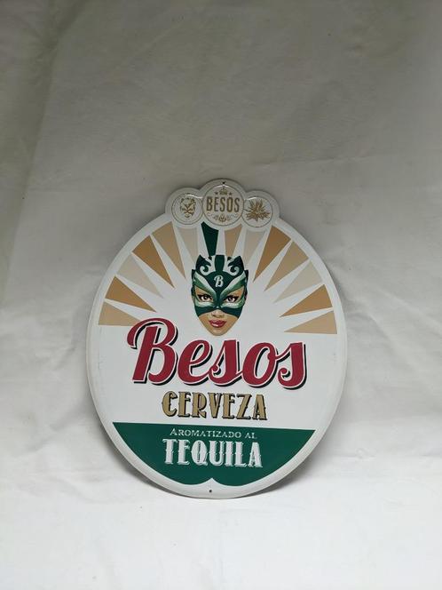 Lot de 6 plaques publicitaires bière – déco bar, Verzamelen, Biermerken, Gebruikt, Flesje(s), Ophalen
