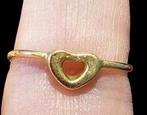 18-KARAATS GOUDEN RING MET HART, Ophalen of Verzenden, Nieuw, Goud, Goud
