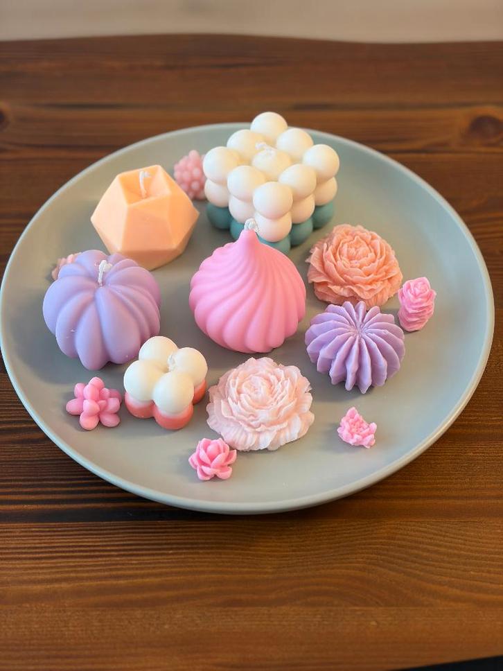 Handmade Candle– Diverse Modellen & Kleuren, Huis en Inrichting, Woonaccessoires | Kandelaars en Kaarsen, Nieuw, Kaars, Wit, Crème