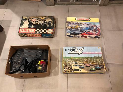 lot de circuits voitures électrique ancien collection, Kinderen en Baby's, Speelgoed | Racebanen, Gebruikt, Racebaan, Elektrisch