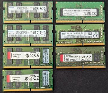 Verschillende latjes 8GB DDR4 Sodimm ( samen of apart ), Computers en Software, RAM geheugen, DDR4, 8 GB, Ophalen of Verzenden