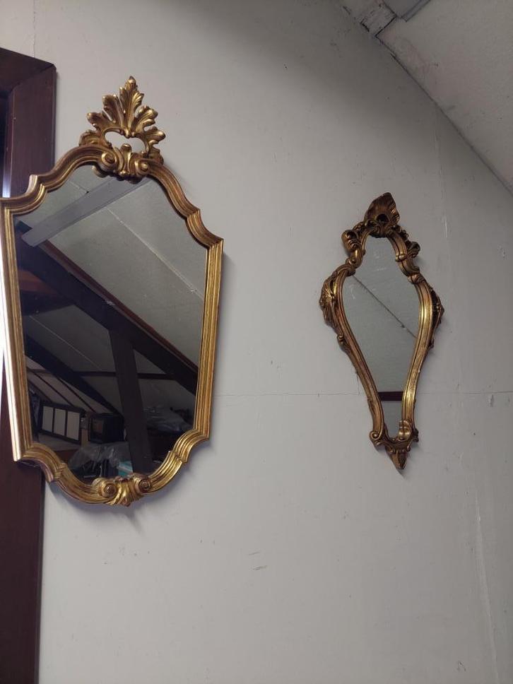 Sierstukken  + spiegels, Huis en Inrichting, Woonaccessoires | Spiegels, Gebruikt, Minder dan 50 cm, Minder dan 100 cm, Ovaal