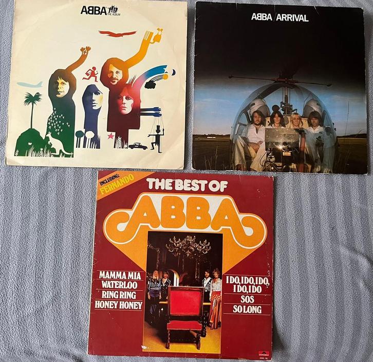 set originele ABBA vinyl albums uit de jaren ’70, Cd's en Dvd's, Vinyl | Filmmuziek en Soundtracks, Zo goed als nieuw, Ophalen of Verzenden