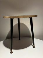 Bijzettafel sidetable met regelbare voetjes seventies, Ophalen