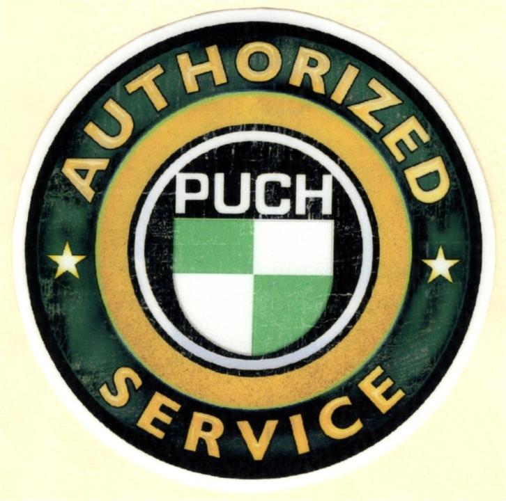 Puch Authorized Service sticker #11, Motoren, Accessoires | Stickers, Verzenden