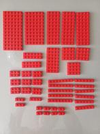 Lego lotje rode bouwplaatjes en losse steentjes zie objecten, Ophalen, Gebruikt, Lego