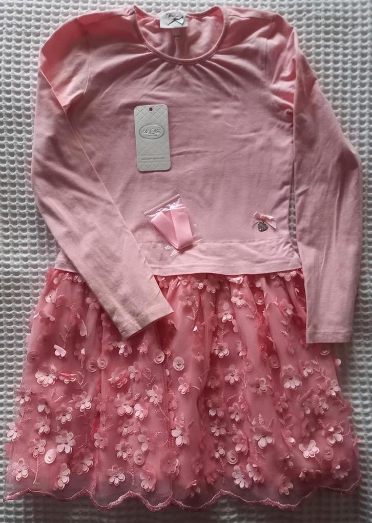 Roze jurk bloemenvoile Le Chic maat 140, Enfants & Bébés, Vêtements enfant | Taille 140, Comme neuf, Fille, Robe ou Jupe, Enlèvement ou Envoi