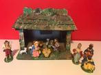 Kerststal + beeldjes, Diversen, Ophalen, Gebruikt