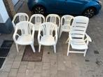 7 tuinstoelen, Tuin en Terras, Ophalen, Gebruikt, Stapelbaar