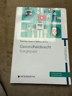 Gezondheidsrecht, Boeken, Wetenschap, Ophalen of Verzenden, Zo goed als nieuw