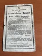 Rouwkaart M.Debaillie  Lichtervelde 1846 + 1914, Verzamelen, Bidprentjes en Rouwkaarten, Verzenden, Rouwkaart
