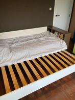 Bedbank met lade, Huis en Inrichting, Overige materialen, Overige maten, 100 cm, Wit