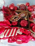 Grote curverbox met rode kerstballen 50 delig, Ophalen, Nieuw