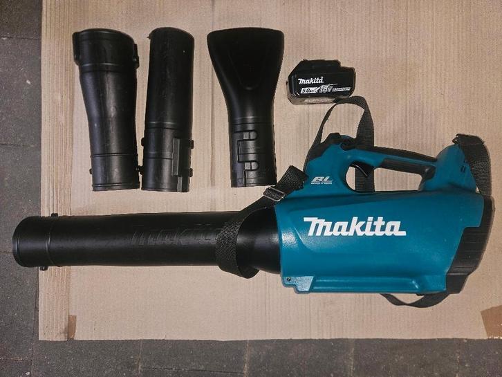 Makita DUB184Z Bladblazer met 5.0Ah 18V accu., Jardin & Terrasse, Souffleurs de feuilles, Comme neuf, Porté à la main, Batterie