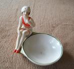 Vide-poches Baigneuse Art déco en porcelaine, Antiek en Kunst, Antiek | Porselein, Ophalen