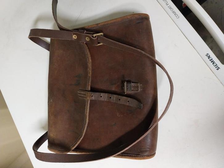 Boekentas/2e keizerrijk, Handtassen en Accessoires, Tassen | Damestassen, Gebruikt, Overige typen, Beige, Ophalen of Verzenden