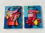 Combi set love bird relief J.Schaffer, Ophalen of Verzenden, Nieuw, Overige typen