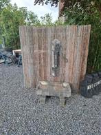 antieke koperen waterpomp, Ophalen, Gebruikt