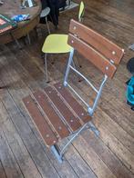 tuinstoel in metaal en gelakt hout, Ophalen of Verzenden, Zo goed als nieuw