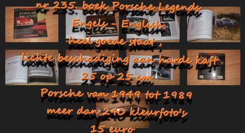 235. boek Oldtimer Porsche Legends , verzending inbegrepen, Boeken, Auto's | Boeken, Gelezen, Porsche, Ophalen of Verzenden