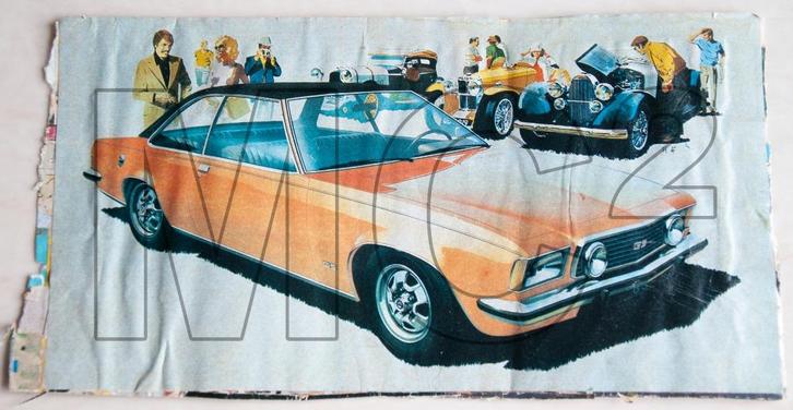 Prent OPEL COMMODORE GS COUPÉ (Commodore B), Boeken, Auto's | Folders en Tijdschriften, Opel, Verzenden