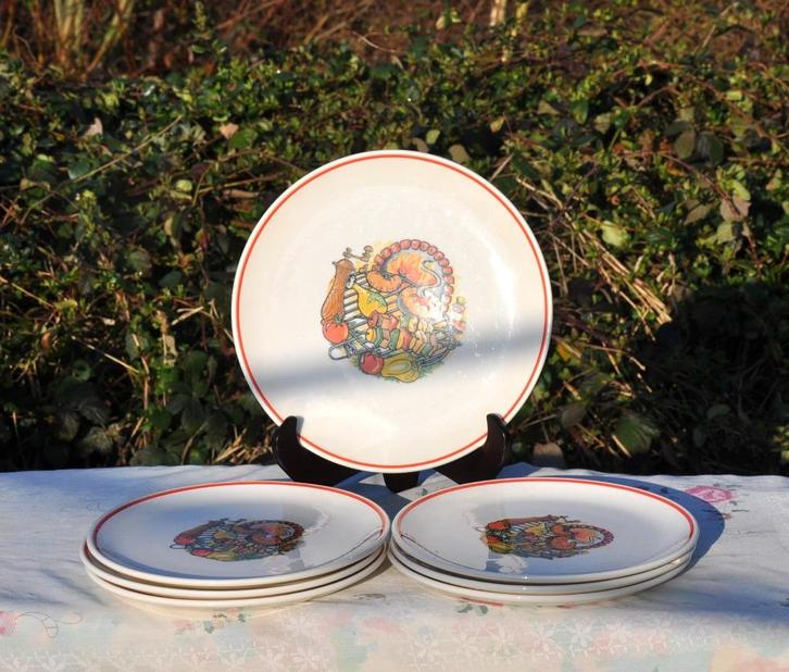 service vaisselle 6 personnes barbecue grillade, Huis en Inrichting, Keuken | Servies, Zo goed als nieuw, Compleet servies, Keramiek