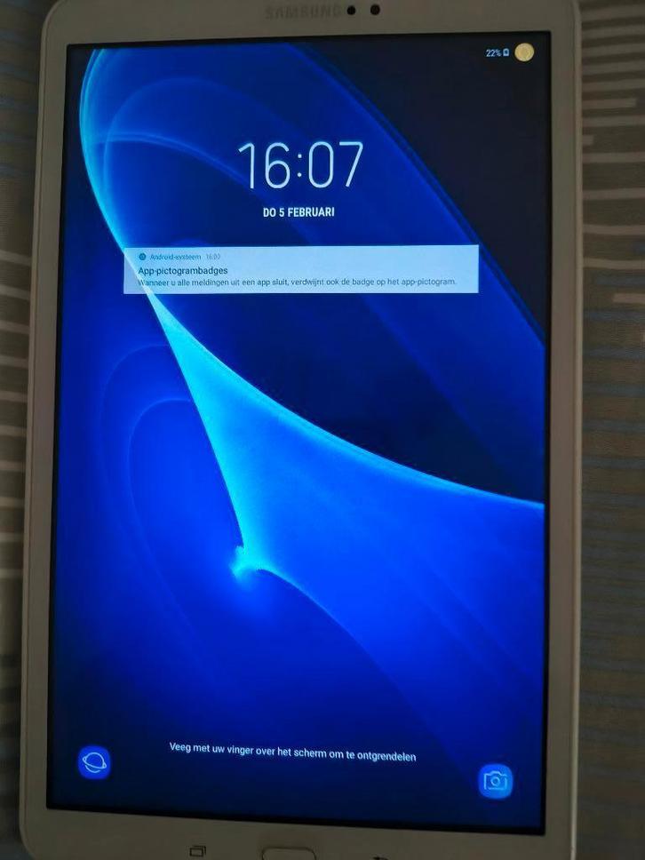 Samsung Galaxy Tab A 6 SM-T580, Computers en Software, Android Tablets, Gebruikt, Wi-Fi, 10 inch, 16 GB, Gps, Uitbreidbaar geheugen