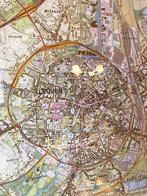 Stafkaart Stad Leuven in kader - 1998, Antiek en Kunst, Ophalen