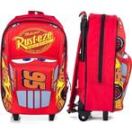 Disney Cars 3D Trolley Rugzak - Lightning McQueen - Rood, Ophalen of Verzenden, Nieuw, Rood, Uitschuifbare handgreep