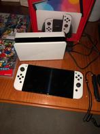 Nintendo Switch Oled blanc, Consoles de jeu & Jeux vidéo, Comme neuf, Enlèvement ou Envoi, Avec jeux, Avec 2 manettes