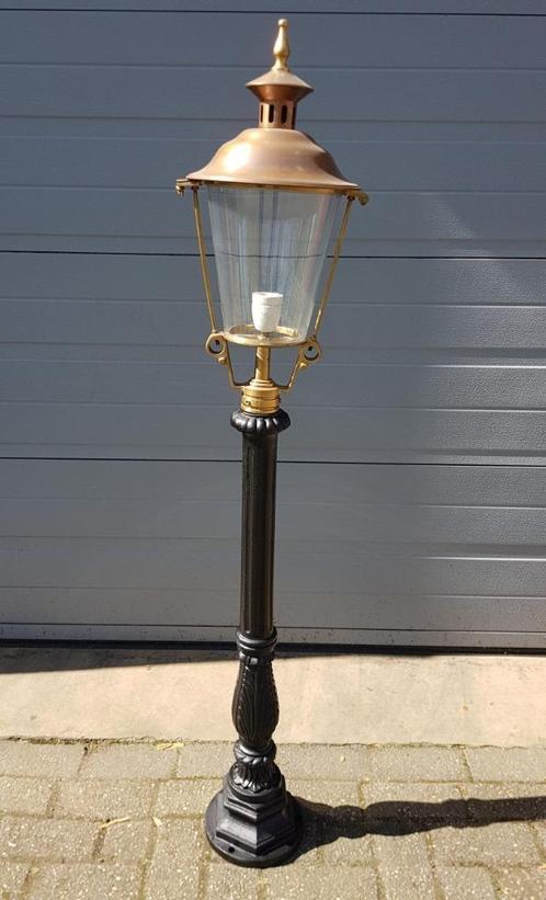 Kleine gietijzeren straatlantaarn lantaarnpalen NIEUW, Antiek en Kunst, Antiek | Verlichting, Ophalen of Verzenden