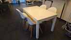 Tafel 120x80 cm met 4 eetkamerstoelen, Huis en Inrichting, Ophalen, 100 tot 150 cm, 50 tot 100 cm, Zo goed als nieuw