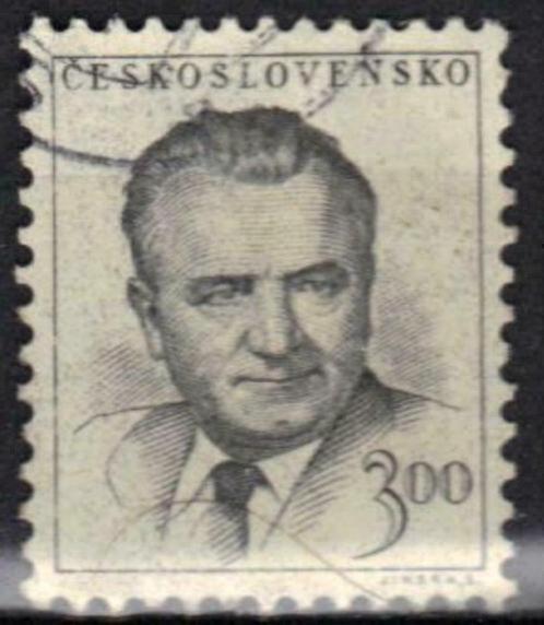 Tsjechoslowakije 1953 - Yvert 715 - Gottwald (ST), Timbres & Monnaies, Timbres | Europe | Autre, Affranchi, Autres pays, Envoi