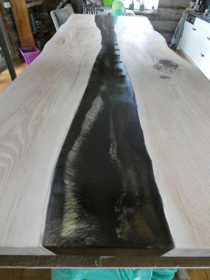 epoxy tafel eettafel salontafel bijzettafel naar wens, Huis en Inrichting, Tafels | Eettafels, Nieuw, Eikenhout, Kersenhout, Overige houtsoorten