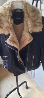 Biker jasje met pels, Kleding | Dames, Jassen | Winter, Vero Moda, Zwart, Ophalen of Verzenden, Zo goed als nieuw