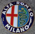 Alfa Romeo milano emaillen decoratie bord veel andere borden, Reclamebord, Ophalen of Verzenden, Zo goed als nieuw