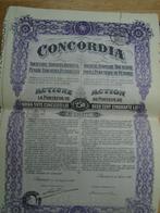aandelen : concordia, Postzegels en Munten, Aandelen en Waardepapieren, Ophalen of Verzenden, 1920 tot 1950, Aandeel