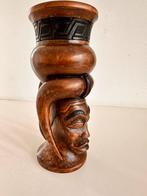Kuba Palmwijnbeker Afrikaanse kunst collectie  Congo, Antiek en Kunst, Verzenden